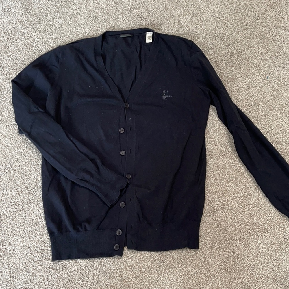 Diesel slim fit cardigan black xxl